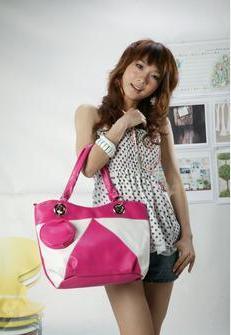 Genuine Leather Tote Bag - Women's Style, PU Material with Gun Hardware | Double Crane Model F247-01A721