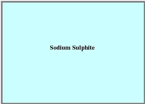 Sodium Sulphite - Soluble Sodium Salt of Sulfurous Acid, Preservative for Dried Fruits and Meats