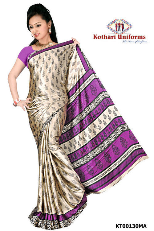 Crepe Uniform Sarees