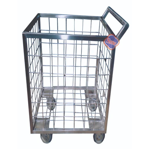 Laundry Trolley - Durable Metal, Multi-Size Options, Ergonomic Design for Maximum Efficiency