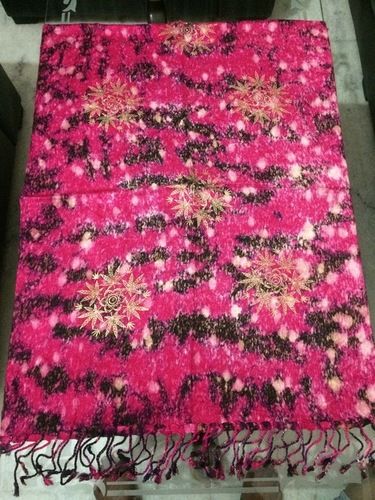 5 Pink Color Fancy Stoles