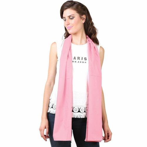 Plain Machine Made Baby Pink Cotton Womans Fashion Scarves (Size : 70 X 180 Cm)