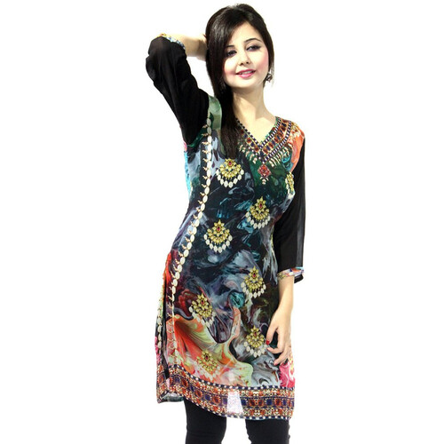 लेडीज़ नेट डिज़ाइनर कुर्ती