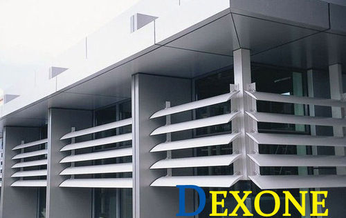 Aluminium Fixed Facade Louver At Best Price In Guangdong Guangdong Dexone Group Ltd