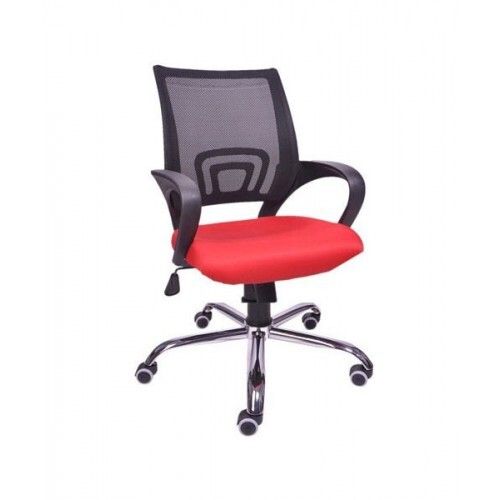 Revolving Netted Chair (Soc-13) With 1 Year Of Warranty No Assembly Required