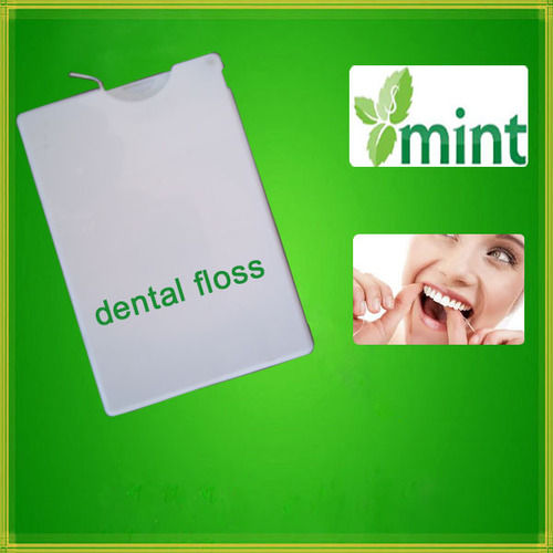 Waxed Mint Flavor Card Dental Floss