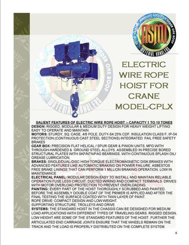 Wire Rope Hoist (Cplx)