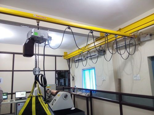 Light Crane System - Steel, 6 Meter Span, 3 Meter Height, 1 Ton Load Capacity, 1.5 KW Motor Power, 10 M/Min Speed, Yellow | Premium Quality with Long Life