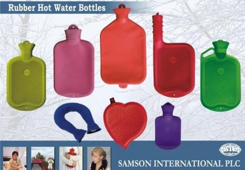 Rubber Hot Water Bottles - Natural Rubber, 0.8L and 2L Sizes, Variety of Designs and Colors - BS 1970:2012 Compliant, 2 Years Guarantee