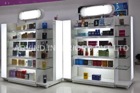 Beauty Products Display Shelves