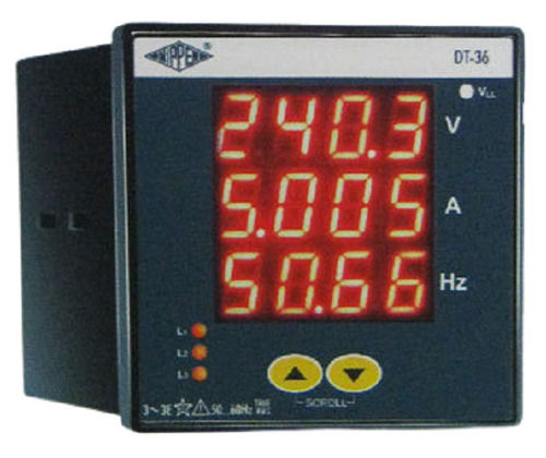 Dt-36 Panel-Mounted Square Shape 100% Accuracy Electrical Digital Vaf Meter