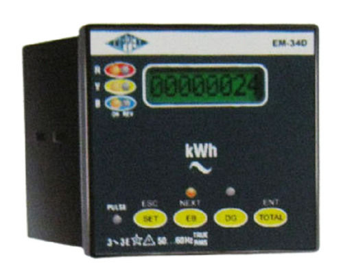 Em-34d Square Shape 100% Accuracy Electrical Energy Meter