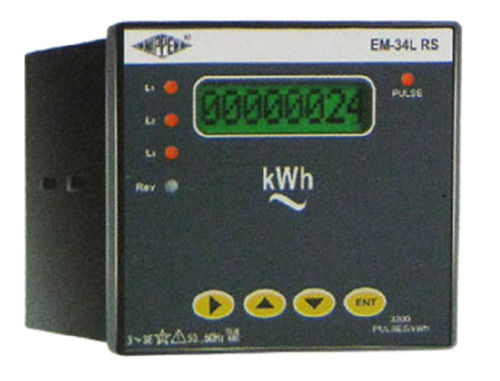 Square Shape 100% Accuracy Electrical Em-34l Rs Single Phase Energy Meter