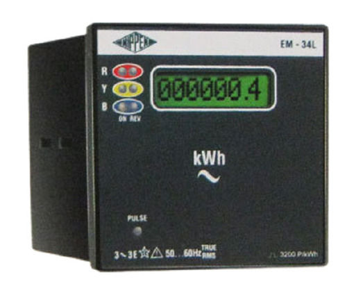 Square Shape 100% Accuracy Electrical Em-34l Single Phase Energy Meter