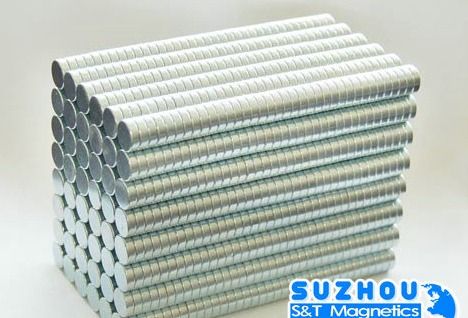 NdFeB Disk Magnet Coated Zinc