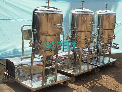 Sparkler Filter - Horizontal Type, Skid Mounted Design | Batch Processing, Zero Hold Up, Easy Cake Removal, C-GMP Compliant, Crystal Clear Filtrate