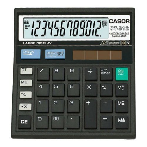 CT-512 Large Display Solar Calculator