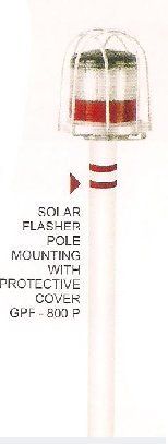 Solar Flasher Pole Mounting With Protective Cover (Gpf-800p)