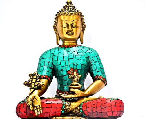 Tibetan Brass Buddha Statue