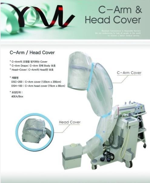 सी-आर्म ड्रेप और हेड कवर