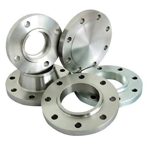 Stainless Steel Flanges - Various Sizes Available | Silver Color, Round Shape, Expertly Casted