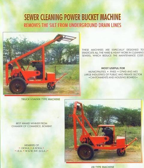 Sewer Cleaning Power Bucket Machine