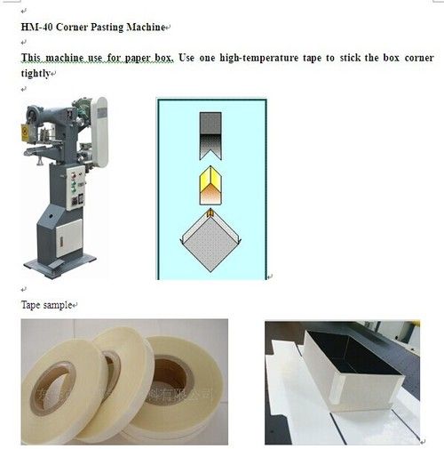 Paper Box Corner Pasting Machine