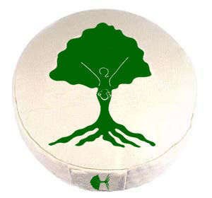 White Zafu Round Tree Cushion