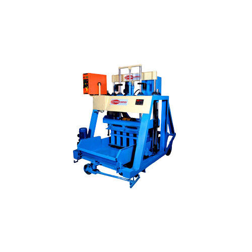 Blue Semi Automatic Heavy Duty Solid Bricks Making Machine