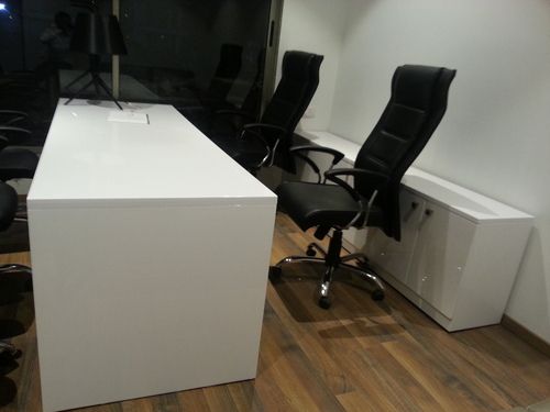 Main Office Table With Back Storage