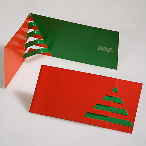 Christmas Greeting Kirigami Postcards