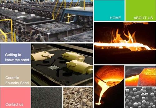 Ceramic Foundry Sand - High Thermal Conductivity, Low Thermal Expansion , Spherical Grain Structure