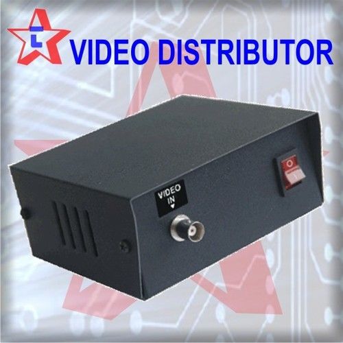 Video Distributor - 4 Channel/6 Channel Configuration | 10% Output Gain, BNC Input/Output, Compatible with RCA via Adapter