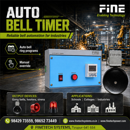 Automatic Bell Timers - High-Quality Raw Material, Long Service Life | Flawless Design, Industry Compliant Standards
