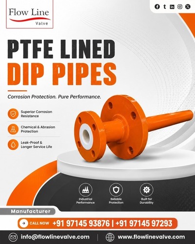 Ptfe लाइनेड डिप पाइप