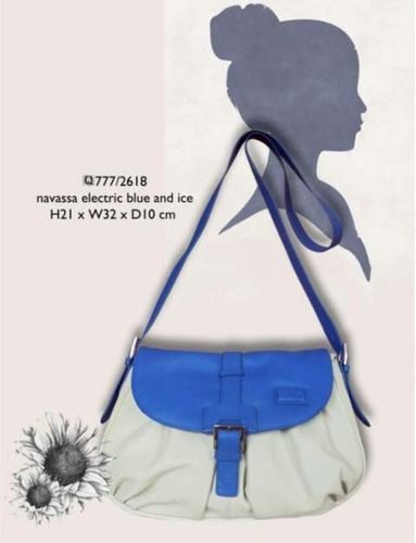 Leather Fashion Handbags (Navassa Electric Blue And Ice)