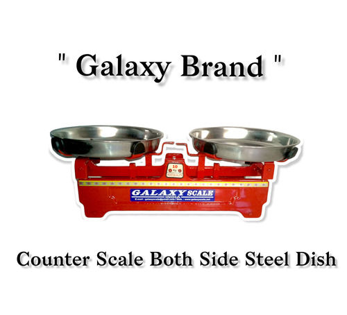 Manual Counter Weighing Scale with Both Side Steel Dish