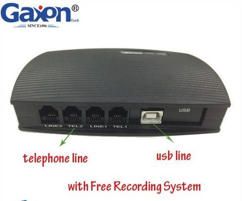 2 Channel USB Analog Phone Call Recorder