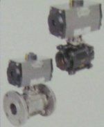 3 Pc. Ball Valve with Pneumatic Rotary Actuator
