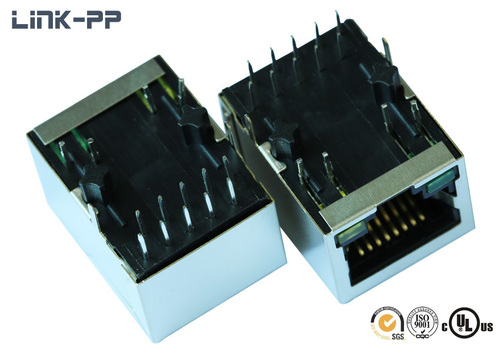 10 / 100Base-T tab-down 1-6605316-1 RJ45 connector with leds