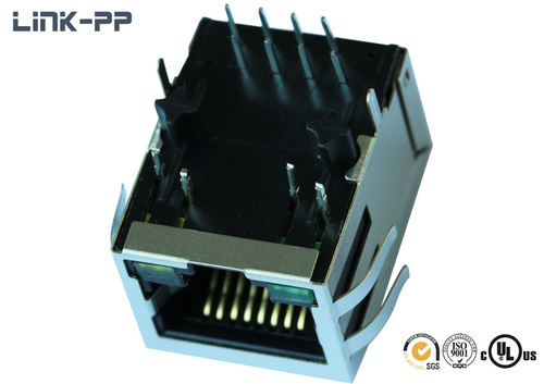 10 / 100Base-T tab-down 1840416-1 RJ45 connector with leds