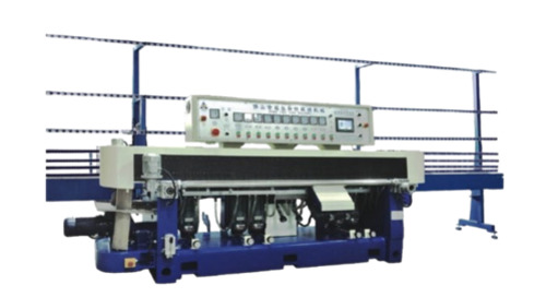 Glass Straight Mutiple Angle Grinding Machine - Color: Blue