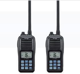 Icom फ़्लोटिंग, फ्लैशिंग मरीन VHF रेडियो (IC-M24) 