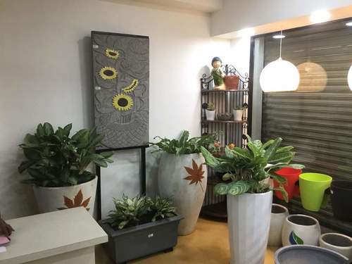 सीमेंट प्लांटर और पॉट्स