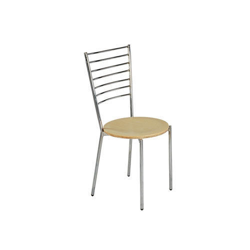 Any Cafe Chair With Rubber Wood Seat And Polish Finish