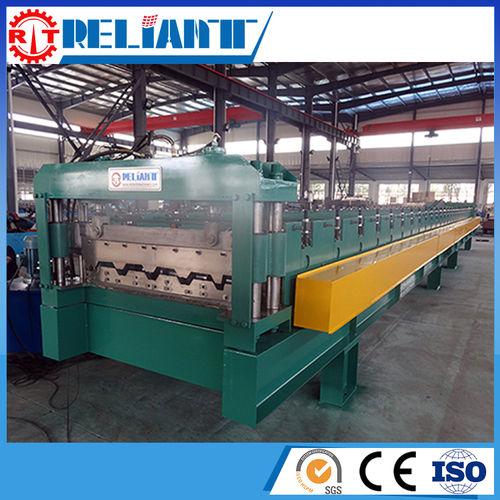 Floor Decking Cold Roll Forming Machine - 5Tonx1250mm Hydraulic Un-Coiler, PLC Controlled, High-Speed Roll Forming with Adjustable Product Rack