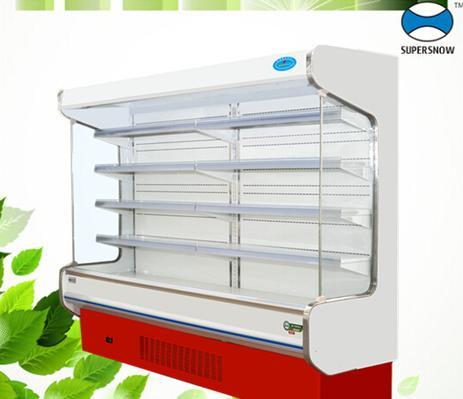 Plug In Air Curtain Fruit Milk And Soft Drink Refrigerator