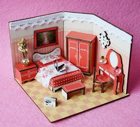 Mini Bedroom Doll House