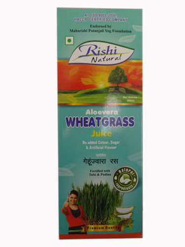 Rishi Naturals Wheatgrass-Alovera Juice (500 Ml)