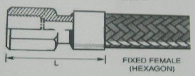 Fixed Female Hexagon Metallic Hose 